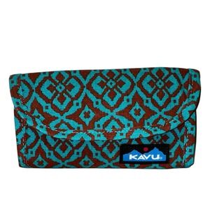 KAVU Big Spender Trifold (Desert Mosaic)‎ Print Canvas Snap Wallet ~NEW